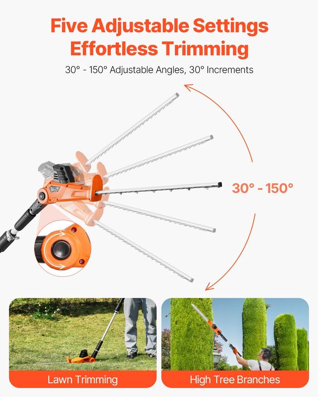 VEVOR Cordless Power Hedge Trimmer