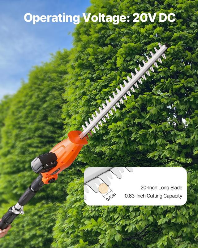 VEVOR Cordless Power Hedge Trimmer